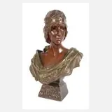 Emmanuel Villanis, "La Sybille", Bronze in Kaltbemalung staffiert