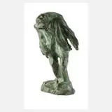 Gustinus Ambrosi, alter Mann, 1910, Bronze