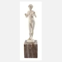 Ferdinand Preiss, Elfenbeinskulptur weiblicher Akt