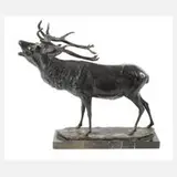 Else Fürst, Röhrender Hirsch, Bronze