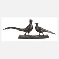 Else Fürst, Fasananpaar, Bronze