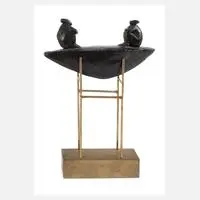 Ute Thiel, "Kleines Boot", Bronze