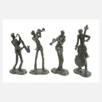 Alfons Burn, vier Jazzmusiker, Bronze