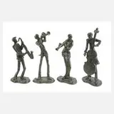 Alfons Burn, vier Jazzmusiker, Bronze