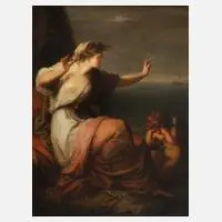 Louis Schünzel, Ariadne nach Angelika Kauffmann, Öl auf Leinwand