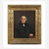 Bildnis Robert Baine by John Lamont Brodie, 1847, Öl auf Leinwand, sold Aug 2025