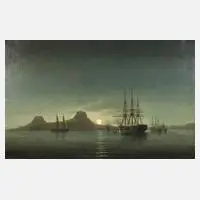 Heinrich Leitner, Nocturne, Öl auf Leinwand