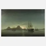Heinrich Leitner, Nocturne, Öl auf Leinwand