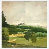 F. Berger, Burg Hohenstein in Mittelfranken, Öl auf Leinwand