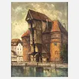 Diedrich, Krantor in Danzig, Öl auf Leinwand