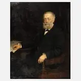 Anton Kaulbach, Herrenportrait, 1901, Öl auf Leinwand