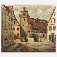Altstadtwinkel by Felix Kügele, Öl auf Leinwand, sold Aug 2025