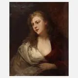 Hedwig Greve, Damenportrait, Öl auf Leinwand und Keilrahmen