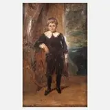 Hedwig Greve, Skizze des Sohnes, Öl auf Leinwand