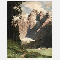 Hans Maurus, "Scharitzkehl Berchtesgaden", Öl auf Leinwand