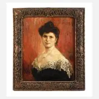 Karl Rickelt, Damenportrait, 1905, Öl auf Leinwand