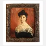 Karl Rickelt, Damenportrait, 1905, Öl auf Leinwand