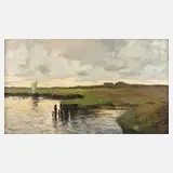 Emy Rogge, "Moorflußmündung", Öl auf Leinwand