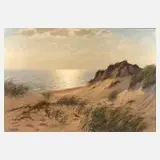 Waldemar Schlichting, Dünen am Meer, Öl auf Leinwand