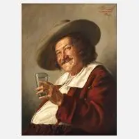 Ernst Stierhof, Trinker, Öl auf Leinwand
