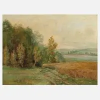 Friedrich Moritz Wendler, Märkische Seelandschaft, Öl auf Leinwand
