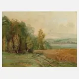 Friedrich Moritz Wendler, Märkische Seelandschaft, Öl auf Leinwand