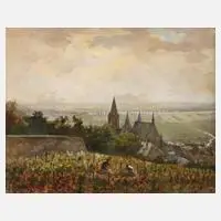 Paul Witterstätter, Oppenheim am Rhein, Öl auf Hartfaserplatte