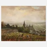 Paul Witterstätter, Oppenheim am Rhein, Öl auf Hartfaserplatte