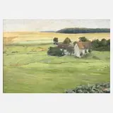 Willy Mulot, Bauerngehöft auf sommerlichem Feld