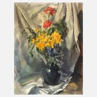 Werner von Pigage, Expressives Blumenstillleben, 1923, Öl auf Leinwand