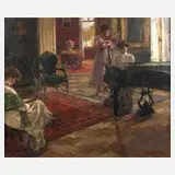 Anna Bernstein, Musikstunde, 1909, Öl auf Leinwand