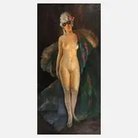 Wanda Lehre, Nackte Konkubine, Öl auf Leinwand