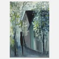 Olaf Karlsen, Melancholie, 1970, Öl auf Leinwand
