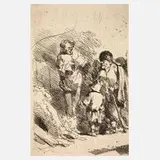 Cornelis Bega, "Der Sänger", Radierung