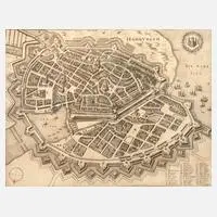 Grundriss von Hamburg by Matthäus Merian der Älter, sold Aug 2025
