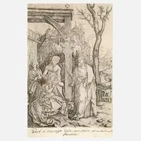 Marcantonio Raimondi, Der Abschied Christi..., Kupferstich