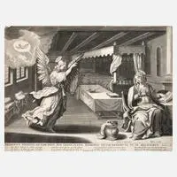 Marten de Vos, Verkündung, Kupferstich