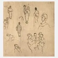 "Japanische Skizzen" by Emil Orlík, 1921, sold Aug 2025