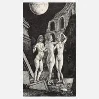 Peter Proksch, Die Lebensalter, Lithographie auf Papier