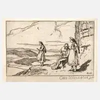 Otto Ubbelohde, "Ausblick", Radierungen und Exlibris von Otto Ubbelohde Nr