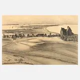 Alexander Kanoldt, "Hiddensee I", 1927, Kreidelithographie