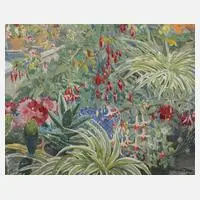 Franz Becker-Tempelburg, Blumenstück, Aquarell und Deckfarben auf leichtem Karton