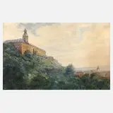 Paul Günther, Die Heidecksburg in Rudolstadt, 1929, Mischtechnik