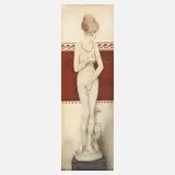 Raphael Kirchner, Junge Schönheit, Aquarell und Deckfarben auf Papier