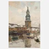 Alfred Liedtke, Heiliggeistkirche in Potsdam, Aquarell auf Papier