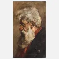Hans Münnich, Bärtiger Alter, Aquarell und Deckfarben auf leichtem Karton