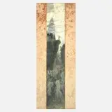 Anton Kaiser, mythologische Szene, Tusche in Rot auf leichtem Karton