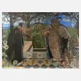 Carl Strathmann, "Der reiche Mann und der arme Lazarus", Bleistiftstrichen