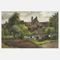 Gustav Schubert, Freiberg in Sachsen, Gouache auf leichtem Karton