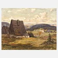 H. Stein, Osterzgebirgische Landschaft, Öl auf Leinwand